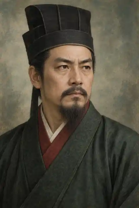 Traditional portrait of Wang Mang, founder of the Xin dynasty